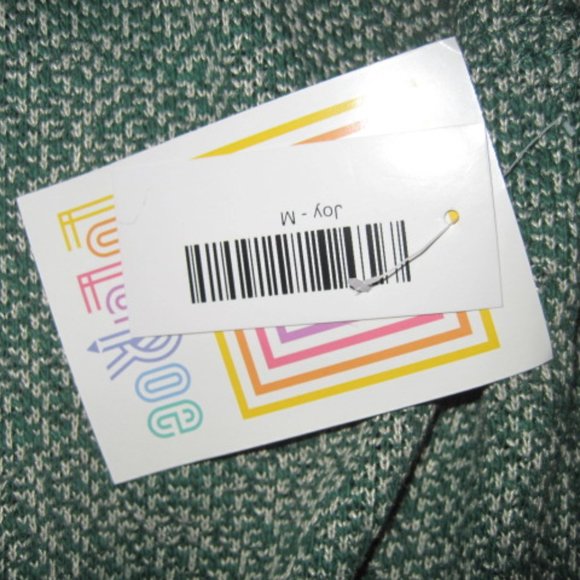 Lularoe Green Knit Joy Vest - Picture 2 of 7